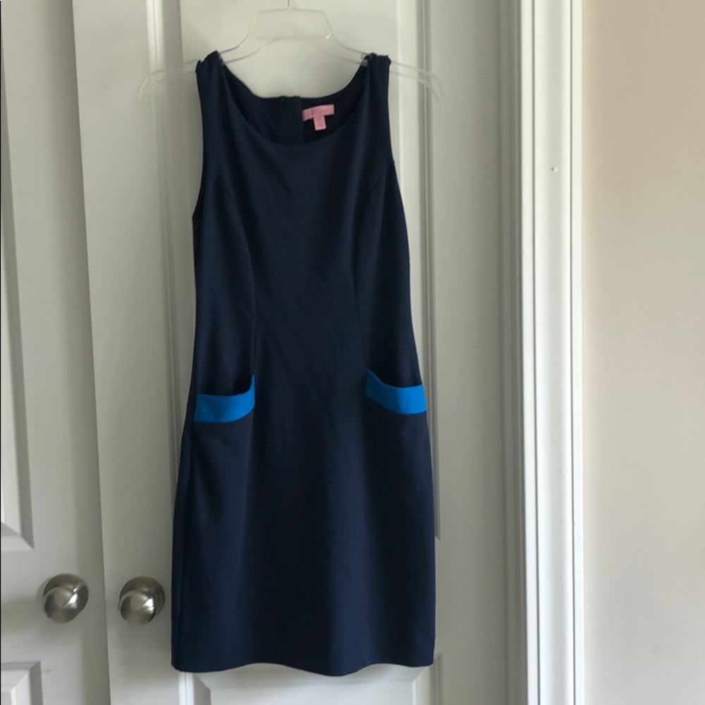 Navy Lilly Pulitzer shift dress